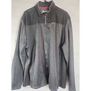 Cozy ORVIS MENS SZ XXL FULL ZIP POLYESTER ZIPPER POCKETS JACKET GRAY